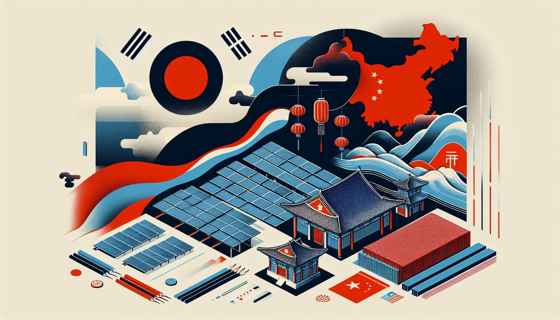 Chinese zonnepaneelimporten verdrijven Koreaanse producenten