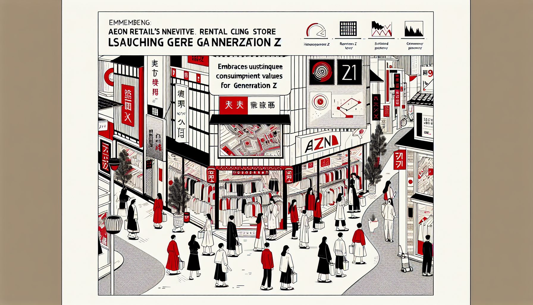 Aeon Retail lanceert innovatieve huurkledingwinkel in Harajuku