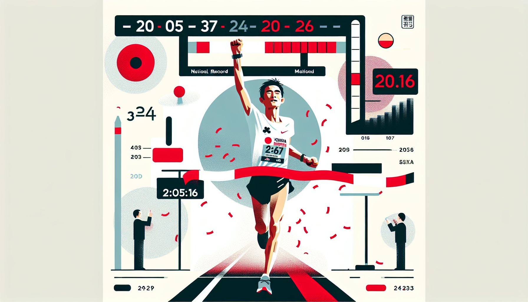 Japanse Marathonloper Verpulvert Nationale Top-3 in Fukuoka
