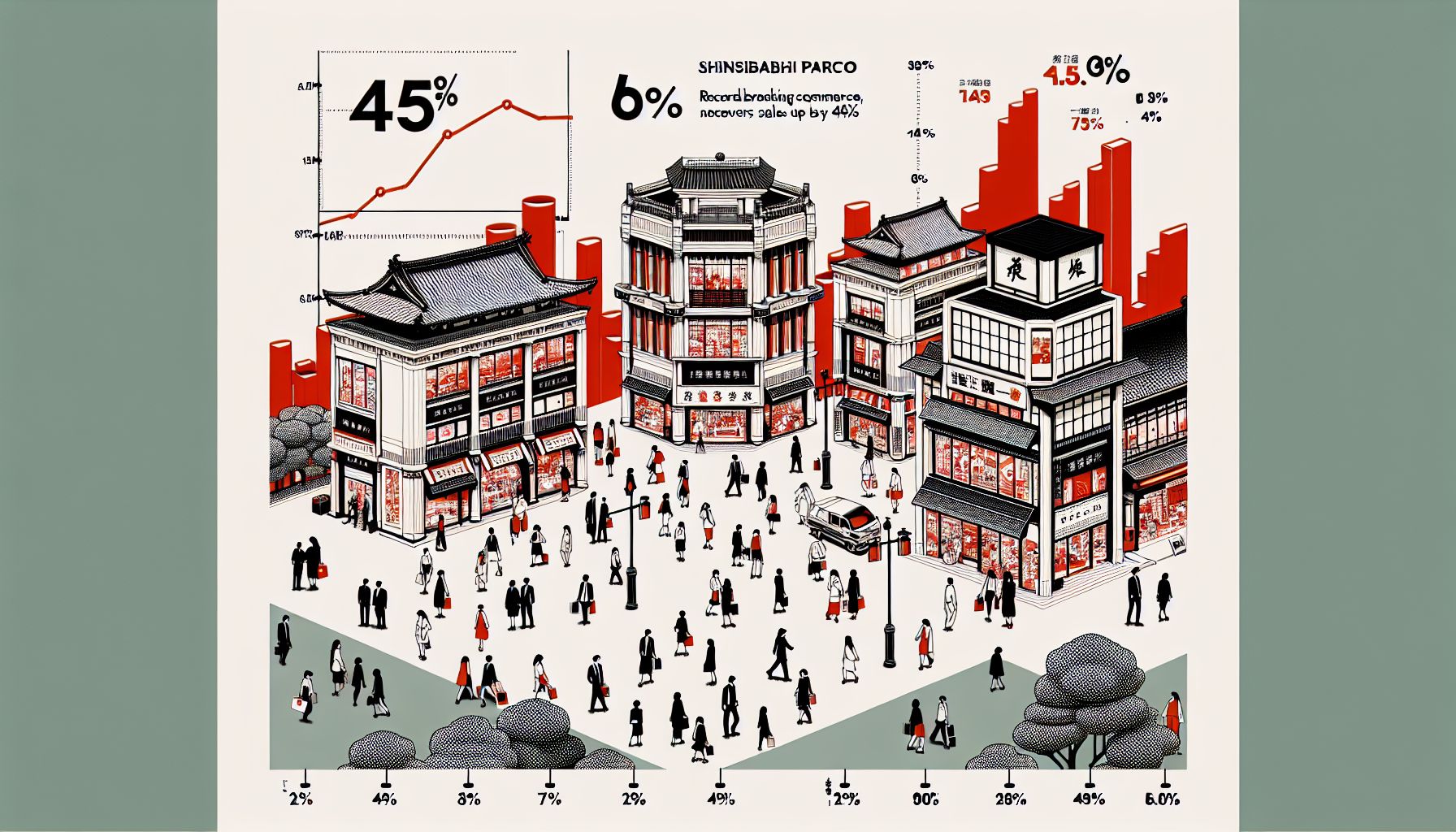 Recordverkoop bij Shinsaibashi PARCO dankzij populaire cultuur