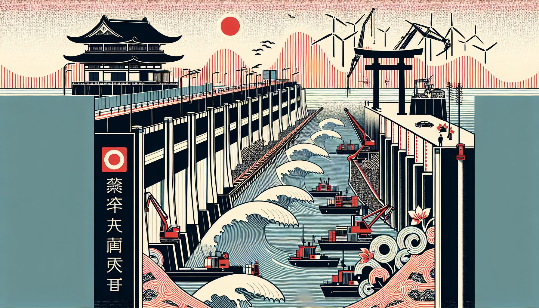 Japanse kust Suzu krijgt nieuwe zeeweringen na zware aardbeving
