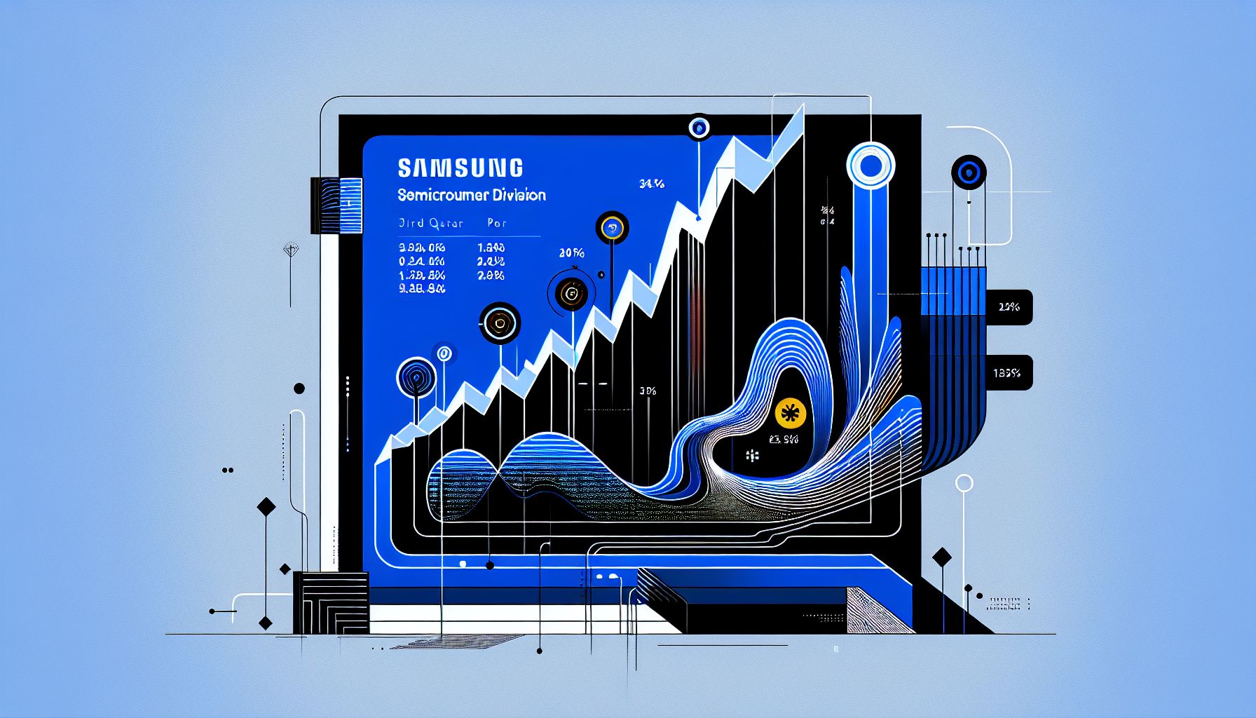 Samsung's halfgeleiderdivisie ziet winst dalen ondanks totale groei