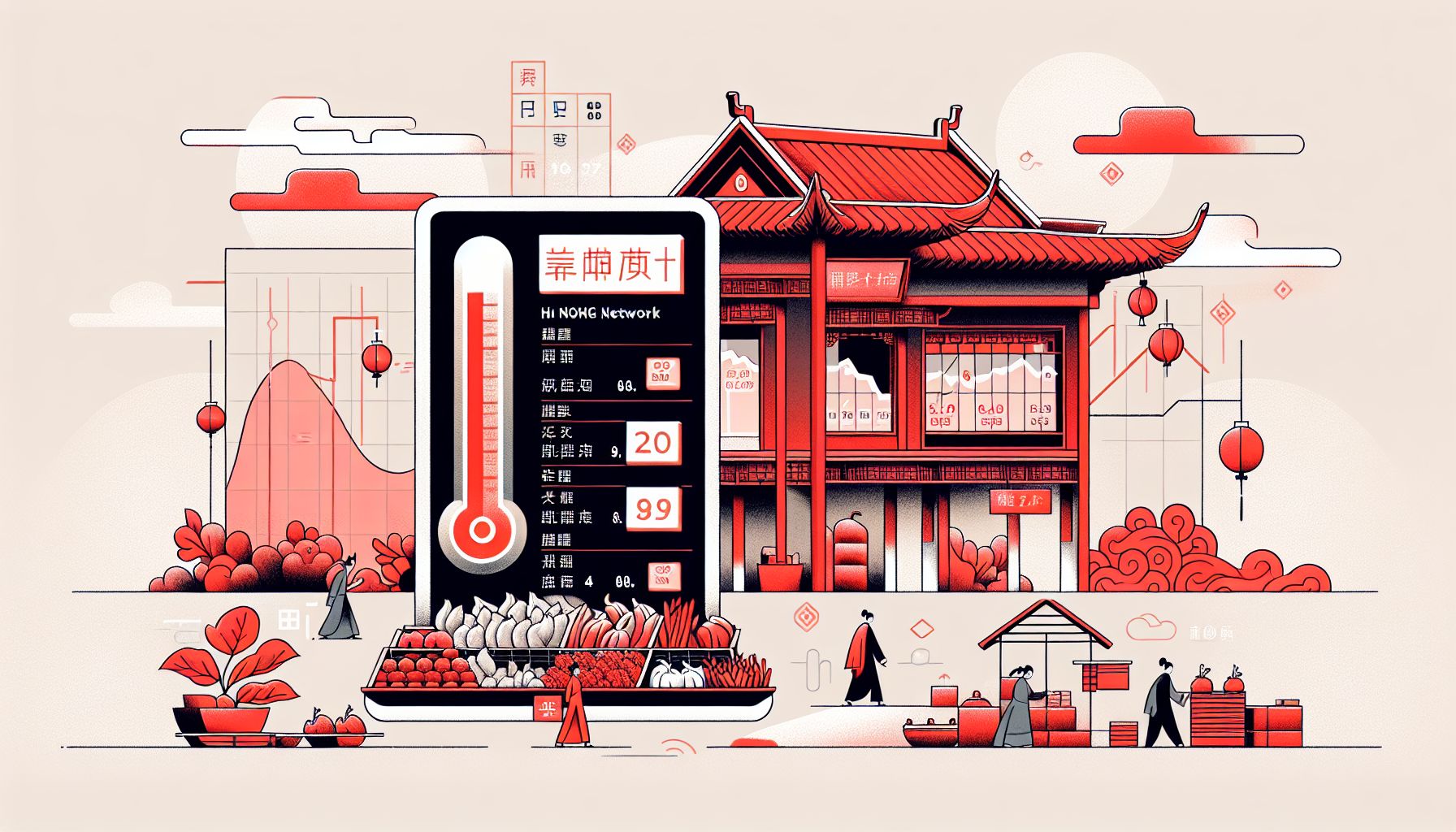 China's Hui Nong-netwerk: De digitale thermometer voor voedselprijzen