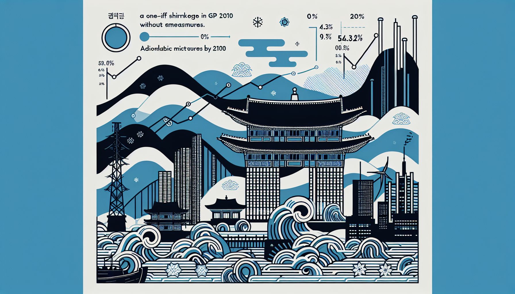 Zuid-Koreaanse economie bedreigd door klimaatrisico's