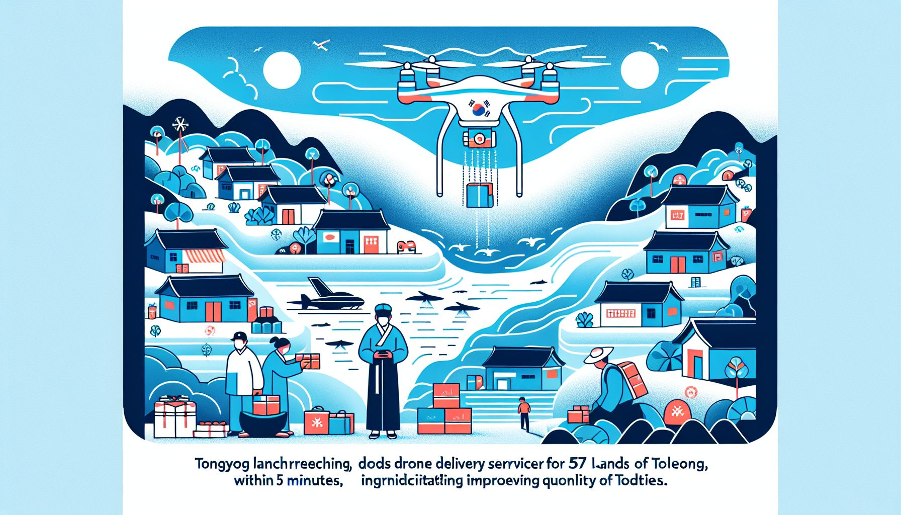 Dronebezorging verbetert leven op eilanden Tongyeong